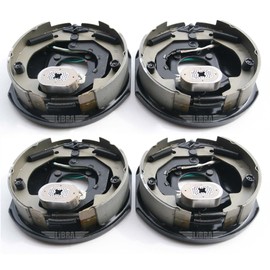 LIBRA 10" x 2-1/4" Trailer Electric Brake Assembly 2 Pairs (2 Left and 2 Right) for 3,500 lb Axles, Easy Install Replacement Kit