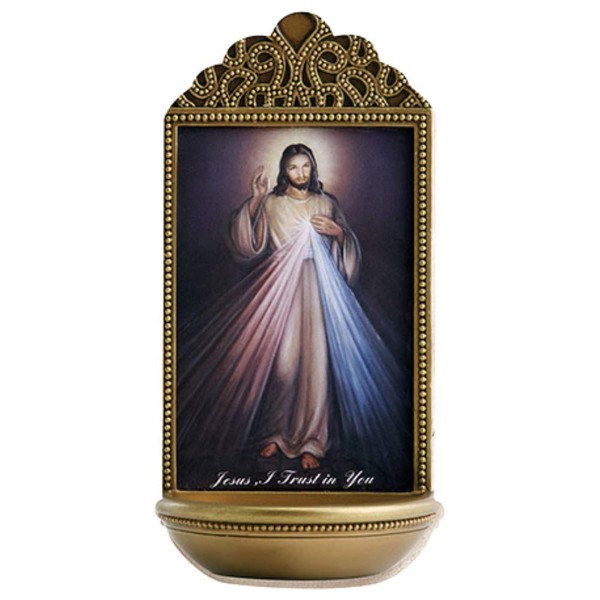 Christian Brands Jesus Divine Mercy Holy Water Font - Marco Sevelli - YC912