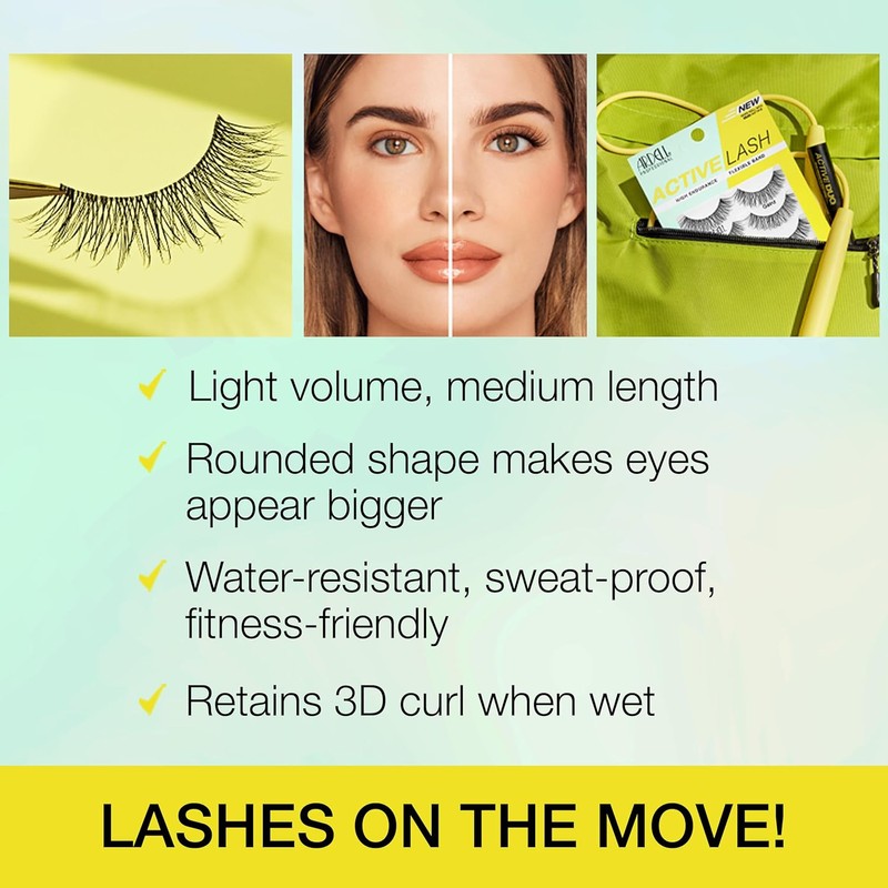 Ardell Ardel Active Gainz Eyelashes - 4 pairs of synthetic,