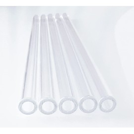 5PCS Glass Tubes 8 mm OD 2 mm 8 inch Thick Wall Tubing