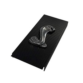 Carbon Fiber Engine Fuse Box Cover Snake Emblem for 2010-2014 Mustang Shelby GT500