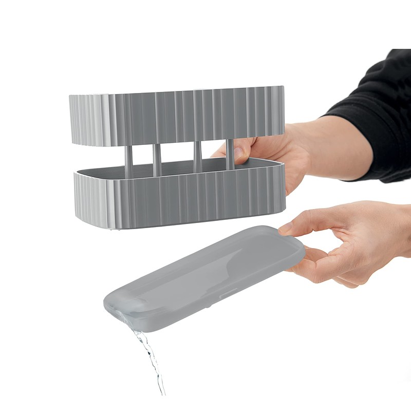 Guzzini Drain & Safe Cutlery Drainer, 100% Post Consumer Recycled