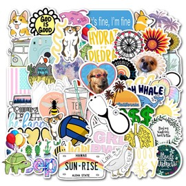 100Pcs Cartoon Stickers-Cute Vsco Waterproof DIY Stickers for Laptop Guitar Phone Luggage Skateboard Scrapbook Travel Suitcase