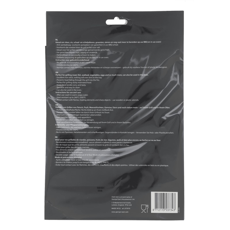 Chef Aid Reusable Non Stick BBQ Grill Foil for Outdoor