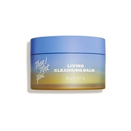 Then I Met You Living Cleansing Balm, Oil Cleanser for Face & Makeup Remover with Grape Seed, Olive & Seaberry Oil, Vegan Korean Skincare for All-Skin Types (3.17 Oz)