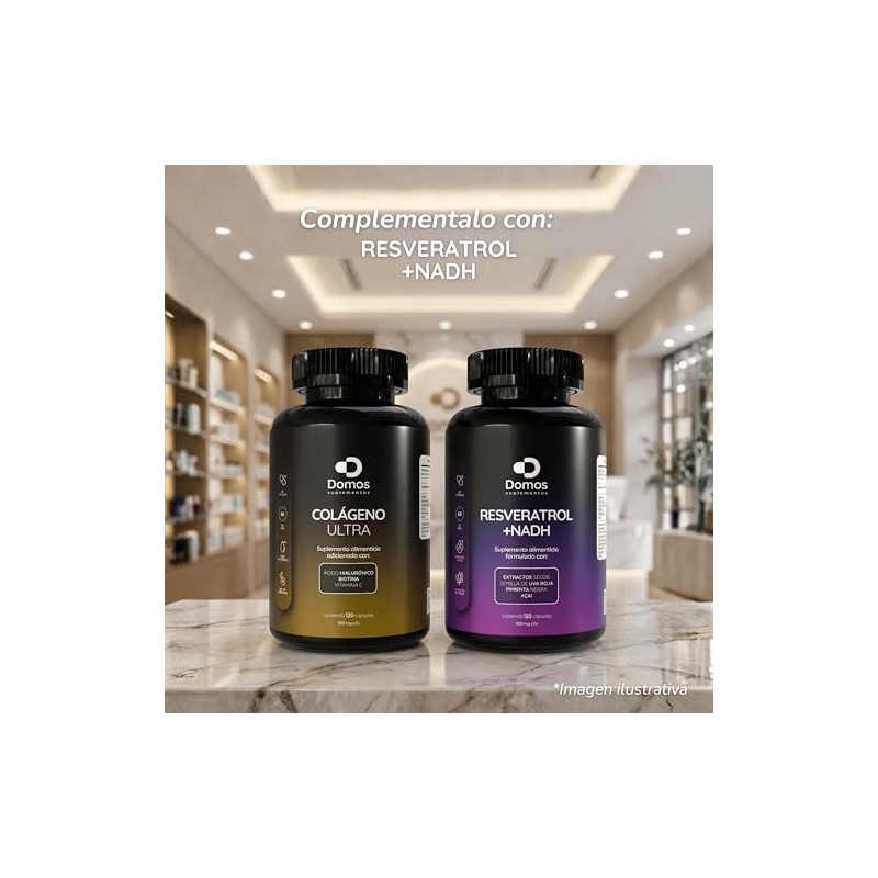 Suplementos Domos - Colágeno Ultra + Ácido Hialuronico + Biotina
