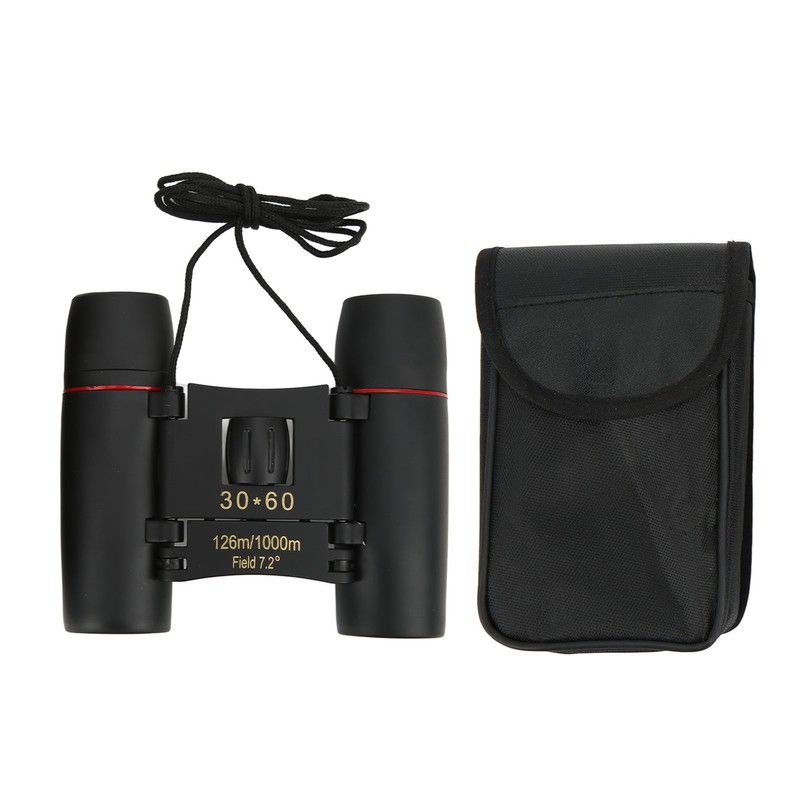 30x60 Compact Binoculars Clear Low Light Vision Easy Focus Portable