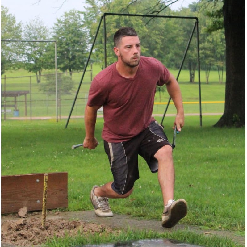 Stinger Professional Pitching Horseshoes- USA Made (Blue- Single Pair (2