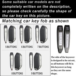 ontto Car Key Cover Fit for Kia Telluride 2023 2024,Metal and Leather Key Fob Case Fit for Kia Sorento EV9 2024 Key Remote,Stylish Key Holder Fit for Kia Car Accessories 2023 2024,Red