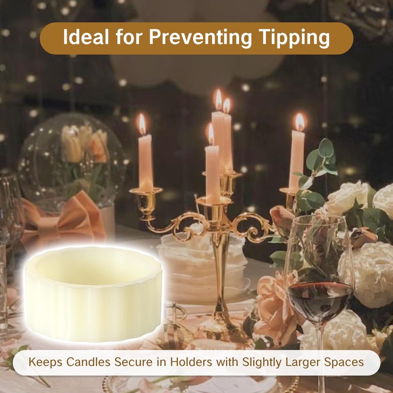 NIIIYTYB 10 Packs Rubber Taper Candle Grippers Candles Hugger Gaskets