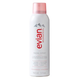 Evian Facial Spray 5 oz - Hydrating Mineral Water Mist for Face & Skin - Refreshes Makeup, Sets, & Tones - Skincare Mist for Daily Hydration and On-the-Go Moisturizing Relief