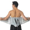 Neotech Care Adjustable Compression Back Brace Lumbar Support Belt (Grey,