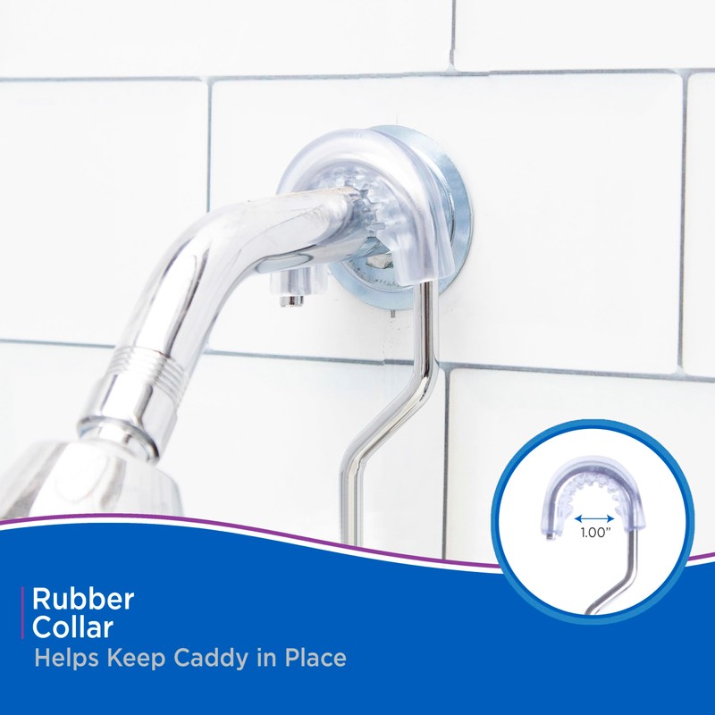 Kenney KN614124 Easy Slide 4-Way Adjustable Shower Caddy, 25.5" L