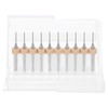 sourcing map 10pcs PCB Drill Bit Set 1/8" Shank 0.8mm