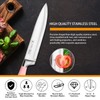 Kitchen Knife Set, Retrosohoo 9-Pieces Pink Sharp Non-Stick Coated Chef