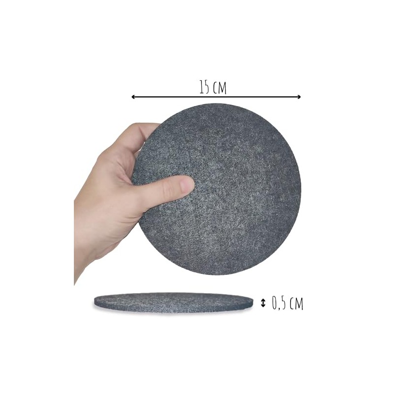 Felt Coasters, Round Table Coasters for Pots, Pans, Plates, Glasses,