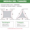 AXT SHADE Sun Shade Sail Waterproof 2.5x2.5x3.5m Triangle UV Block