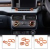 MACHSWON Car Centre Console Button Circle Cover Air Conditioner Volume