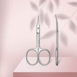 STALEKS PRO by Natury Nails Professional Cuticle Scissors Ergonomic Rings Stainless Steel Classic 11/1