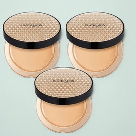 Isa Knox Cover Supreme Rich Essence Two Way Pact 10g, No. 21 Light Beige, 3 pcs. / 이자녹스 커버 수프림 리치 에센스 투웨이 팩트 10g, 21호 라이트 베이지, 3개