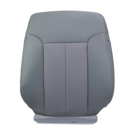 Prefer Warehouse Seat Cover Gray Compatible with 2011-2016 Ford F250 F350 F450 F550 XL - Leather, Heated & Non-Heated Seats, Easy Clean, OEM Replacement,Driver Top,Driver Back (Driver Top)