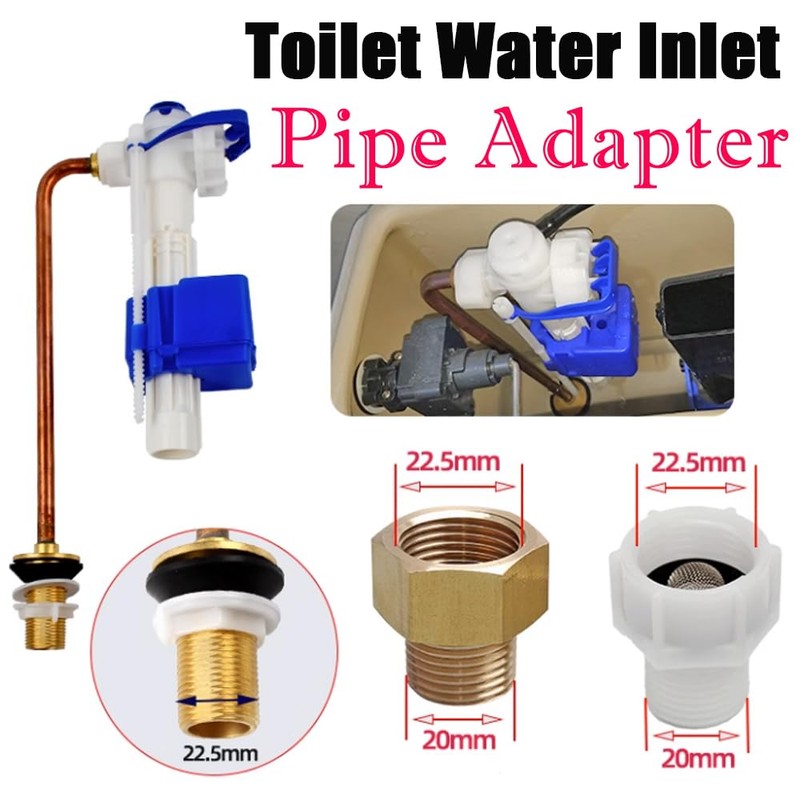 HATOOLHA Toilet Filling Valve Pipe Adapter, 7/8 Inch Female Thread