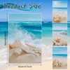 Tegeme 4 Pcs Beach Kitchen Dish Towels Coastal Hand Towels