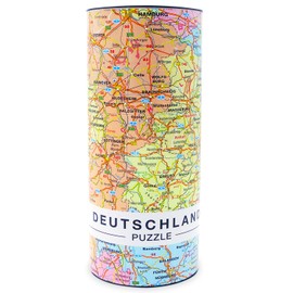 Premium Germany Map Puzzle with 1000 Pieces - Germany Puzzle Country Puzzle Adult Puzzle 66 x 45 cm