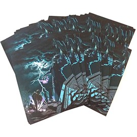 docsmagic.de 100 Art Card Sleeves Zombies Theme - 66 x 91 mm Standard Size MTG PKM