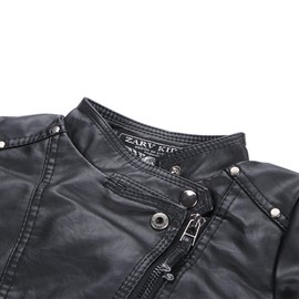 Tumaron Kid Girl Pu Leather Jacket Motorcycle Coat For 4 5 Year Boy Spring Biker Clothes