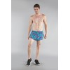 BOA Mens Stretch 1" Elite Split Printed Running Short (1000SWP)(Flamingo
