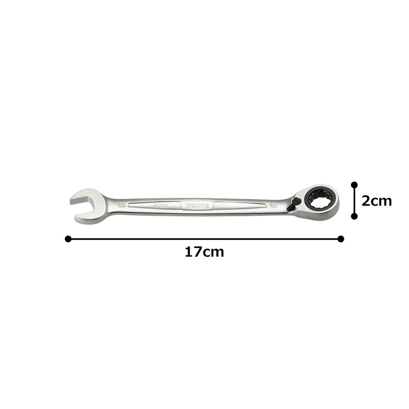 TONE RMR-13 Switchable Ratchet Glasses Wrench 2 Sides Width 0.5