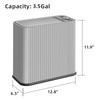 SUBEKYU Bathroom Trash Can with lid,3.5 Gal Small Kitchen Garbage