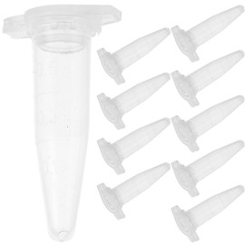 OUNONA Pack of 1000 0.5 ml Reaction Vessels Fabric Capsules Transparent Centrifuge Tubes Made of Plastic Tubes Capsules with Snap Lids for Sample Storage Containers