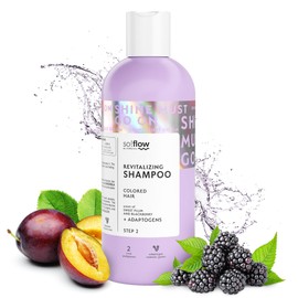 So!Flow Strength & Shine Shampoo for Coloured Hair - Enriched with a Blend of Natural Extracts and Proteins to Improve Resilience and Shine