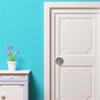PANSHA Door Knob Cover Grey with Bird Embroidered 2 PCS,