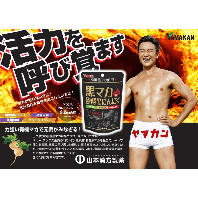Natural Life 山本漢方製薬 黒マカ粒 180粒
