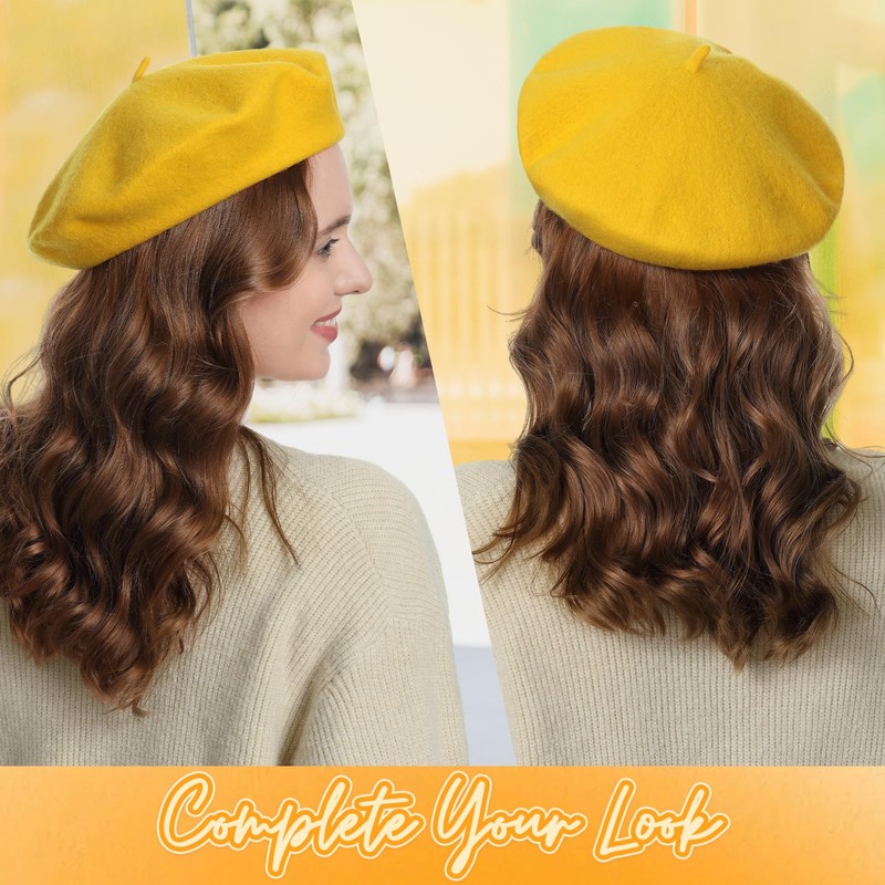 TopTie Wool Beret for Women 60% Wool French Style Artist