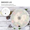 Yardwe Display Dome Cloche 8 Inches Lid Smoking Cloche Dome