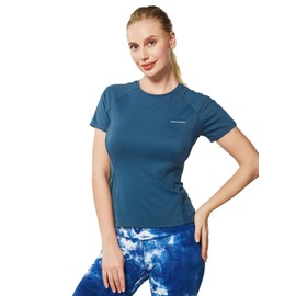 GRAMVAL Womens Running T Shirts, Short Sleeves Crew Neck Tee Tops Athletic Workout Gym Yoga Sweatshirts