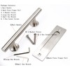 goldenwarm 12 in Sliding Barn Door Handle and Flush Pull