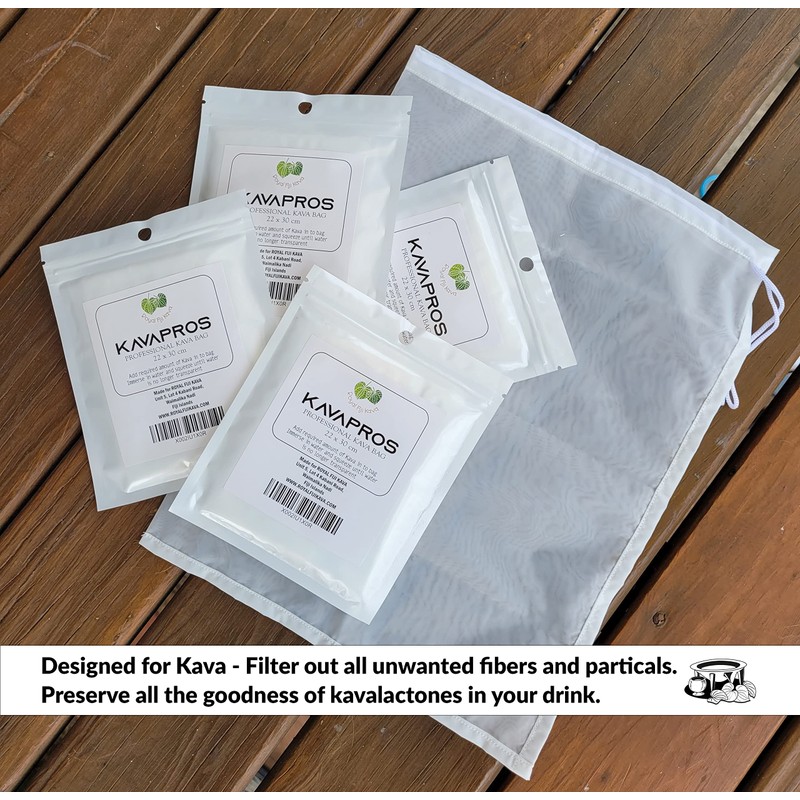 Royal Fiji Kava Strainer Bag for Straining Kava Drink Reusable