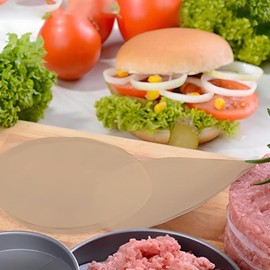 100 Pieces Baking Paper Round, Round Non-Stick Baking Paper 30cm, Baking Paper Blanks BBQ Paper Heat-Resistant, for Sandwich Paper Brown Parchment Paper for Baking