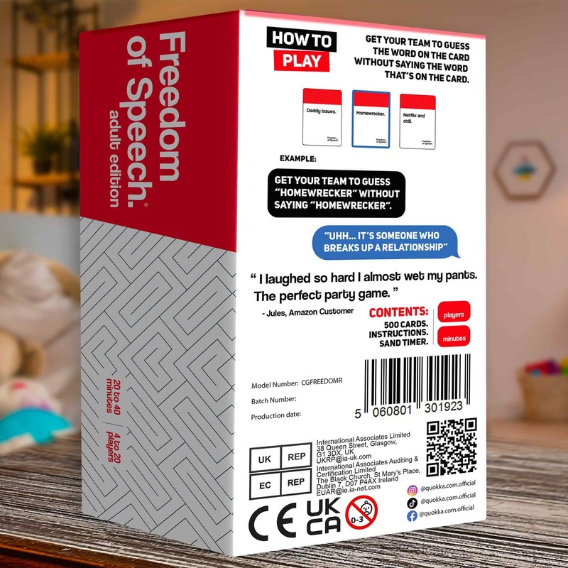 QUOKKA Freedom of Speech Card Board Game – Fast-Paced Guess