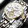 OLEVS Men Multifunction Watch, Multi Dial Waterproof Luminous Chronograph Men's