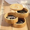 【FSC Certified Product】TAKEMI Bamboo Jewelry Storage Case 3-Tier with Lid,