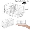 IGNPION 2pcs Sugar Packet Caddy, Plastic Tea Bag Organizer with
