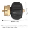 Refill Adapter 1/4in Tank Cylinder Coupler Gas Propane Regulator Valve