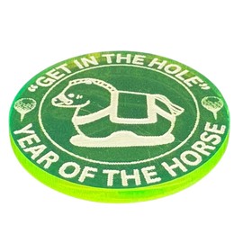 GreenLife Golf Marker, Fluorescent, Easy to See on Cloudy or Rainy Days, Visibility Performance, Engraved with the Zodiac of the Year and Great Gift for Your Important One, Perfect as a Competition