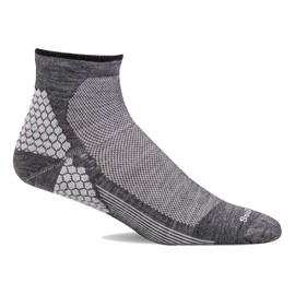 Sockwell Men's SW76M Plantar Sport Quarter Sock, Black - M/L